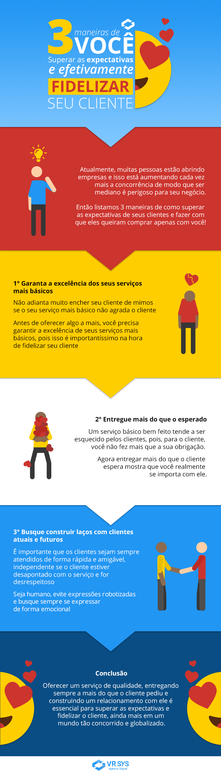 3 maneiras de voce superar a expectativas e efetivamente fidelizar seus clientes infograficos