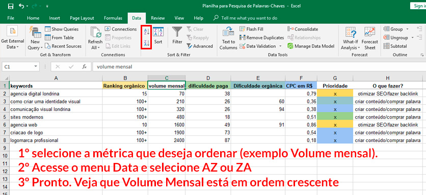 como encontrar palavras chaves para seu ecommerce planilha de pesquisa imagem10