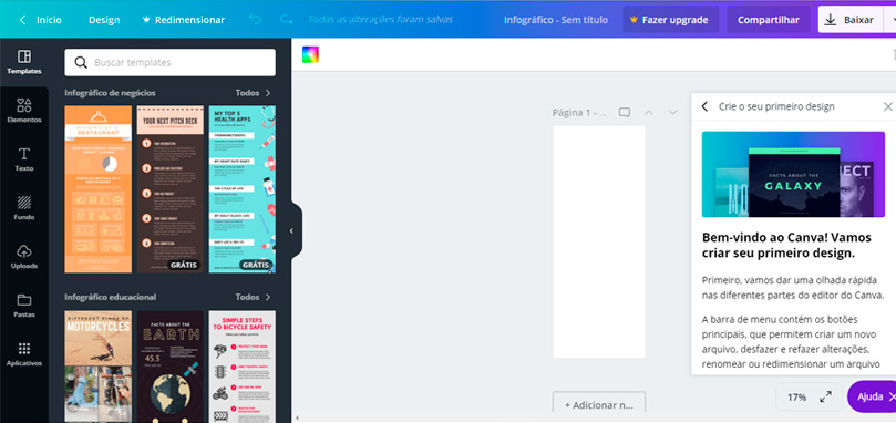 como fazer e usar Infograficos que trabalhem a favor do seu marketing digital imagem canva