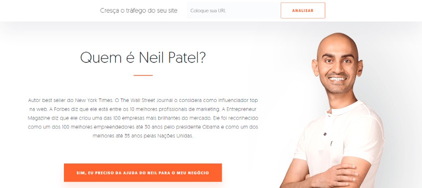 como um bom design pode ajudar no seo do seu site imagem neil patel cta