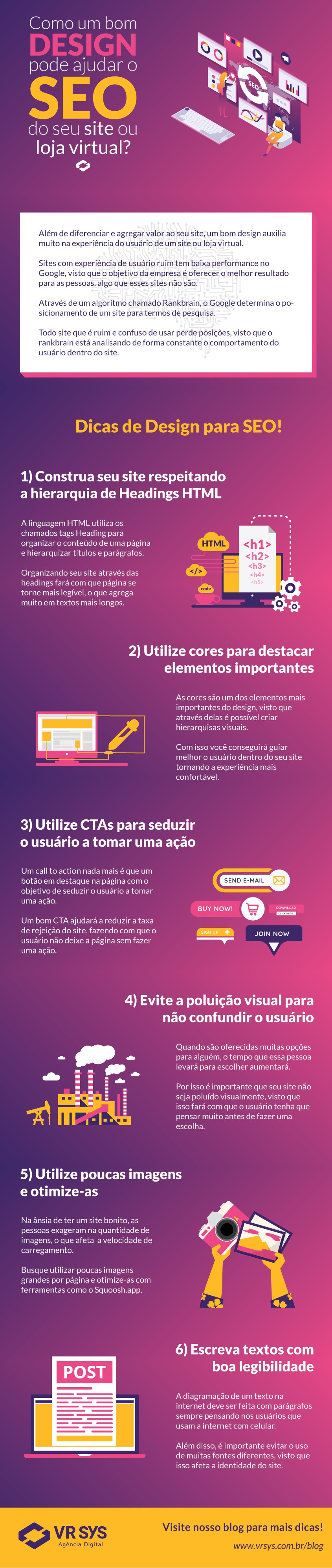 como um bom design pode ajudar no seo do seu site infografico