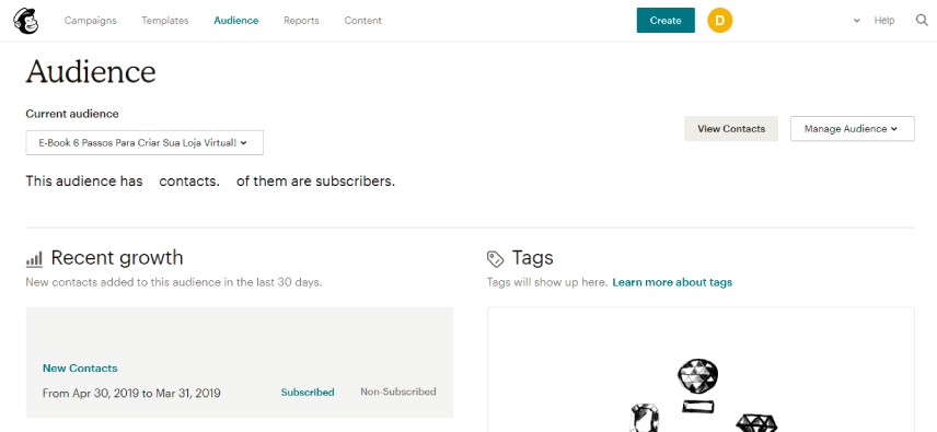 como utilizar o mailchimp para e mail marketing guia basico imagem audiencia