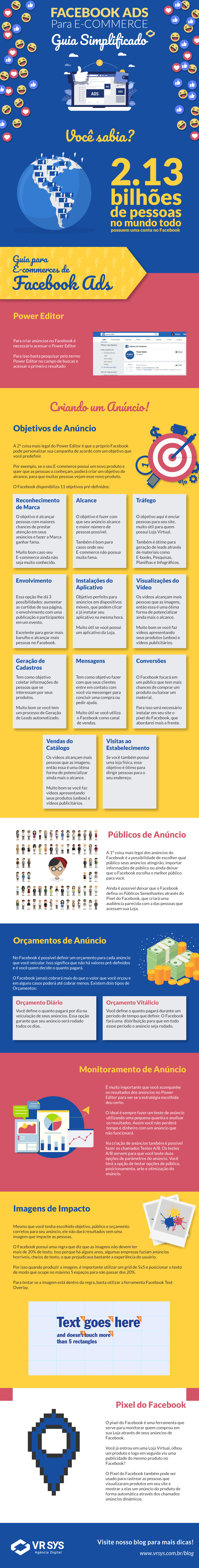 facebook ads para e commerces–guia simplificado infografico